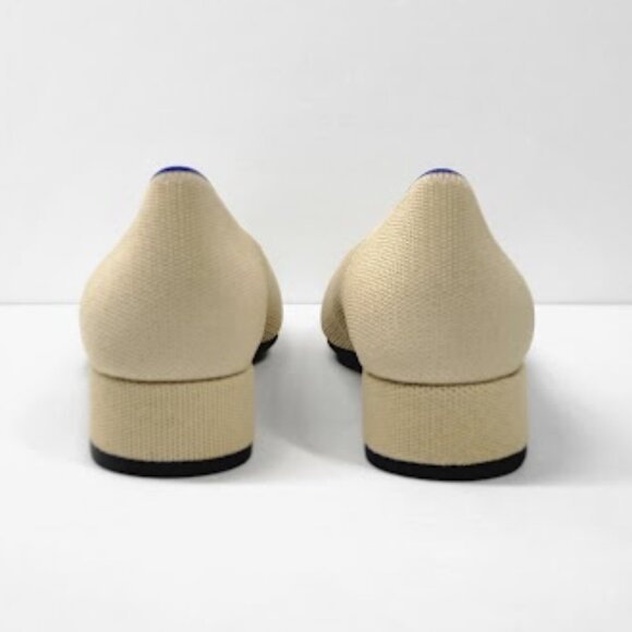 ROTHY'S WOMEN'S the high point sandstone & bluepointed toe shoe Size 9  NEW - Picture 6 of 8